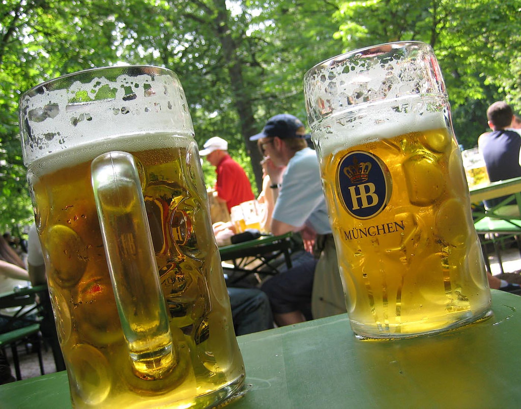 Beer in Englischer Garten, Munich