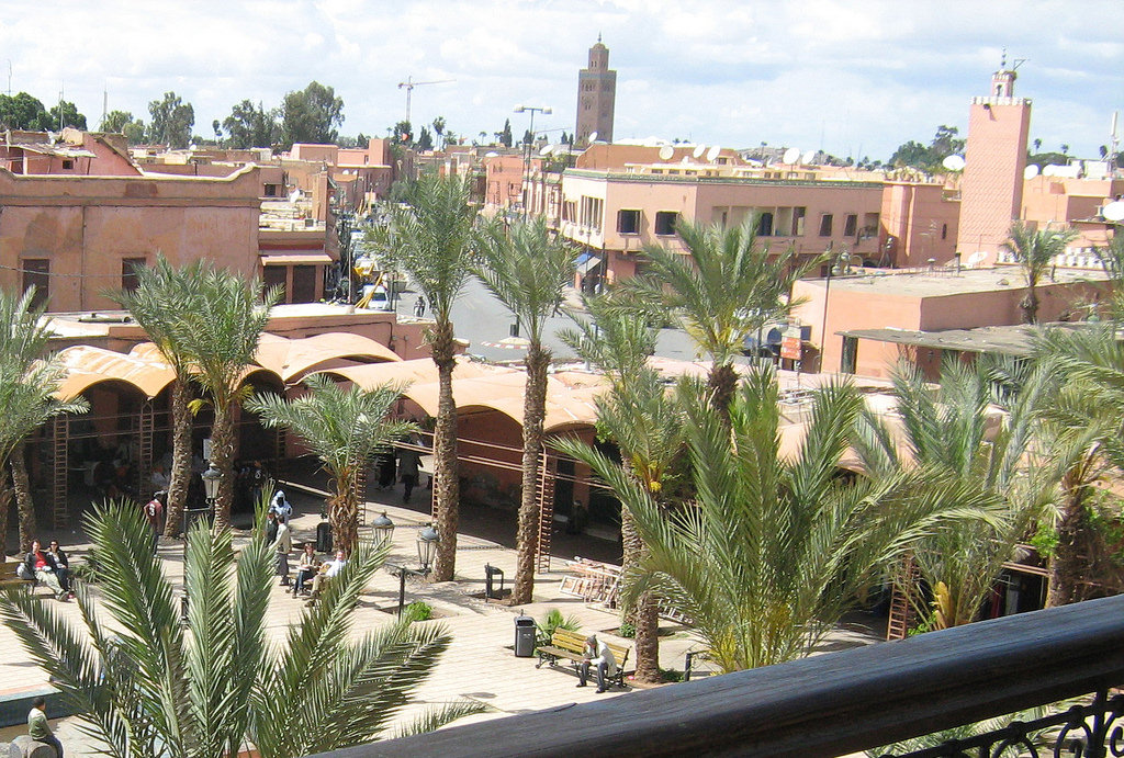 Vista de la ciudad de Marrakech