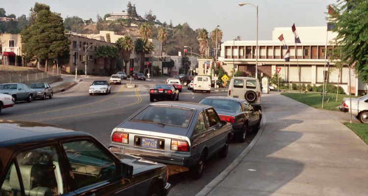 Franklin Ave at La Brea  Los Angeles, 1990